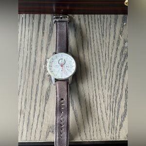 Invicta Chronograph with Silver Dial and Black Strap